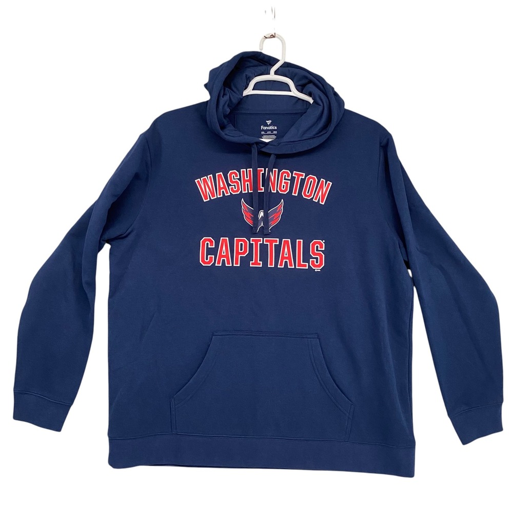 Fanatics Washington‎ Capitals NHL Hoodie Pullover Sweatshirt Mens 2XL
